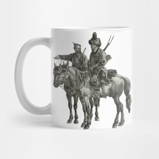 Steppe Nomads on Horseback Mug